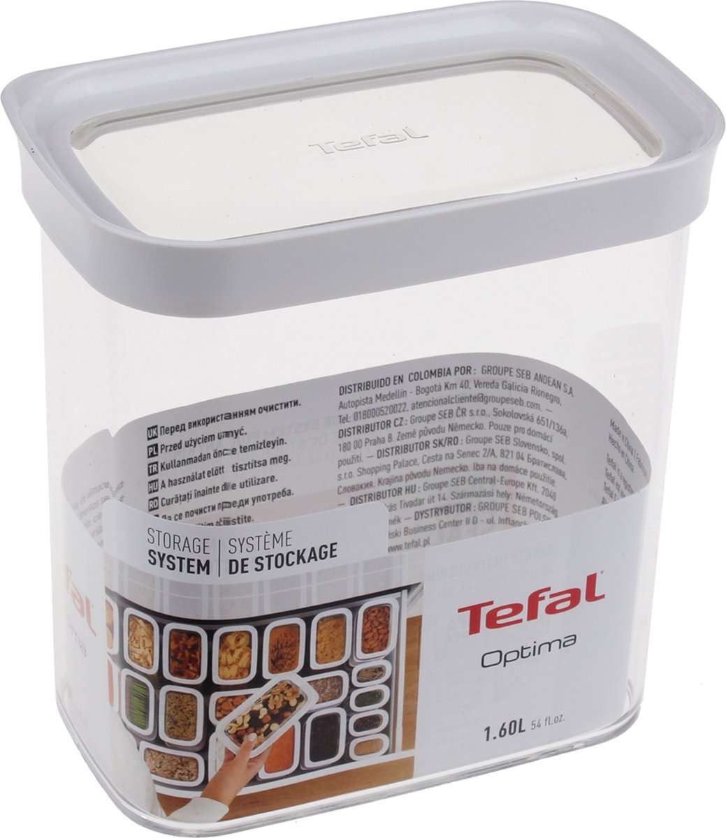 Goedkoopste TEFAL - Optima N1141110 Plastic bewaardoos - 1,6L - N1141110