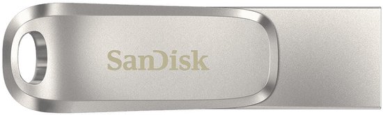 SanDisk Ultra Dual Luxe USB-stick smartphone/tablet Zilver 512 GB USB-C USB 3.1 (Gen 1)