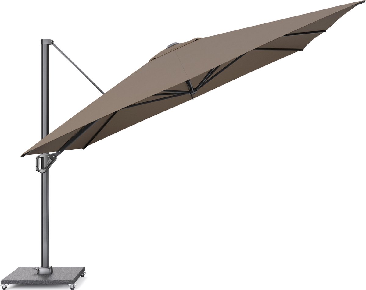 Platinum | Zweefparasol Challenger T¹ Premium 350 x 350 cm | Havanna