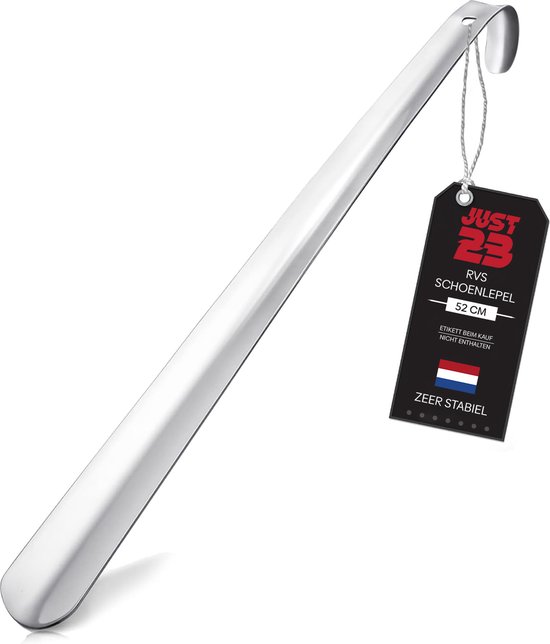 JUST23 Schoenlepel Lang RVS 52 cm - Roestvrij staal - Stevig