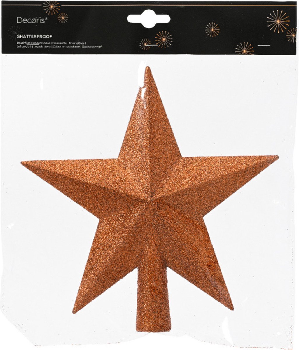 Kerstboom Ster Kerstster Kerstboom Top Kerstdecoratie Boom Ornamenten Glinsterend Voor Decoratie 20cm
