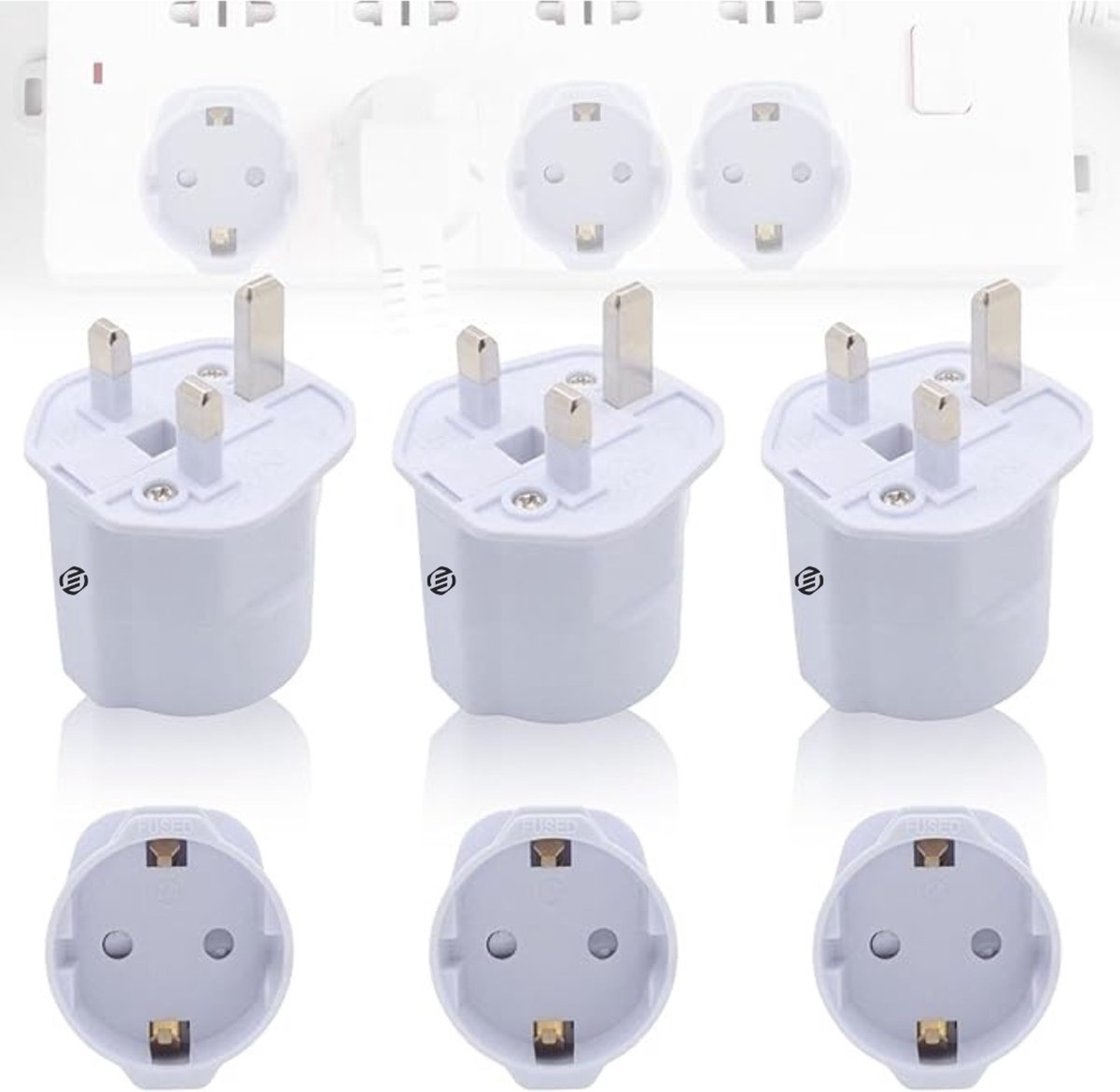 Equivera Internationale Stekker Adapter - Reisstekker - Universele Wereldstekker - Stekker Adapter - Internationale Reisstekker - Ideaal voor op reis!
