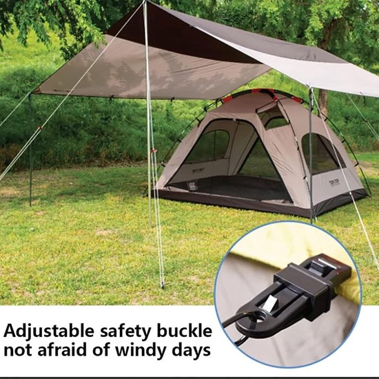 20 Stuks Tarpaulin Clips, Tarp Clips Heavy Duty Lock Grip, Shade Cloth Plastic Clips, Tarpaulin Klemmen, Tarpaulin Clips en Klemmen, Tent Clips Tarpaulin Clips, Tarpaulin Klemmen, Herbruikbare Tarp Klemmen voor Luifel Buiten (Zwart) van Merkloos — afbeelding 4