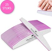 Christian Deluxe® Professionele Nagelvijlen - 25 stuks - Nagelvijl - Moon 100/180 - Nagelverzorging - Top Kwaliteit