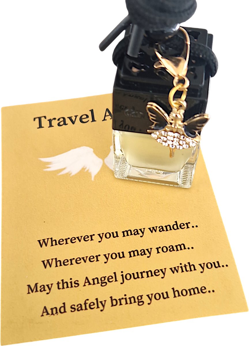 Goedkoopste Autoparfum Travel Angel | Pocket hug | Orchids | 8 ml | Geïnspireerd Traditional Ritual Overseas | Vanille Orchids | Dupe | Auto Luchtverfrisser | Auto Parfum | Auto geurtje | Luchtverfrisser | Wenskaart | Verjaardagscadeau | Bedankt Cadeautje