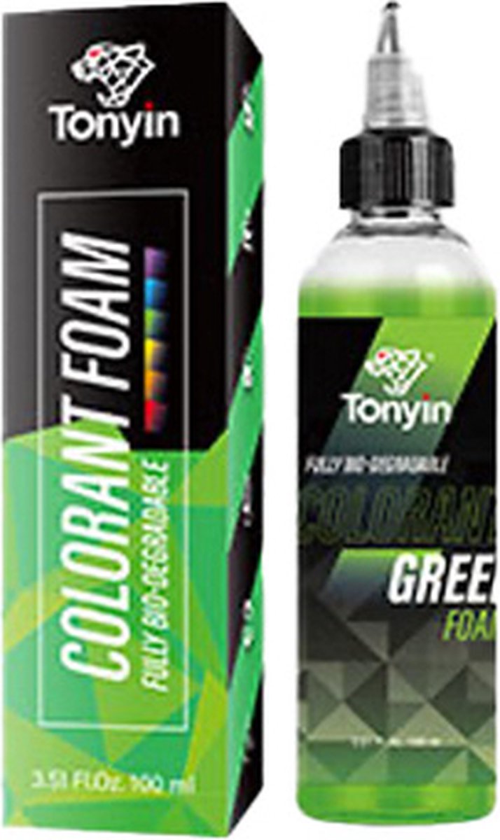 TONYIN | Colorant foam | Kleurstof | Schuim | Groen | 100ml | Auto wassen | Carwash | Levendige kleur | TN04F