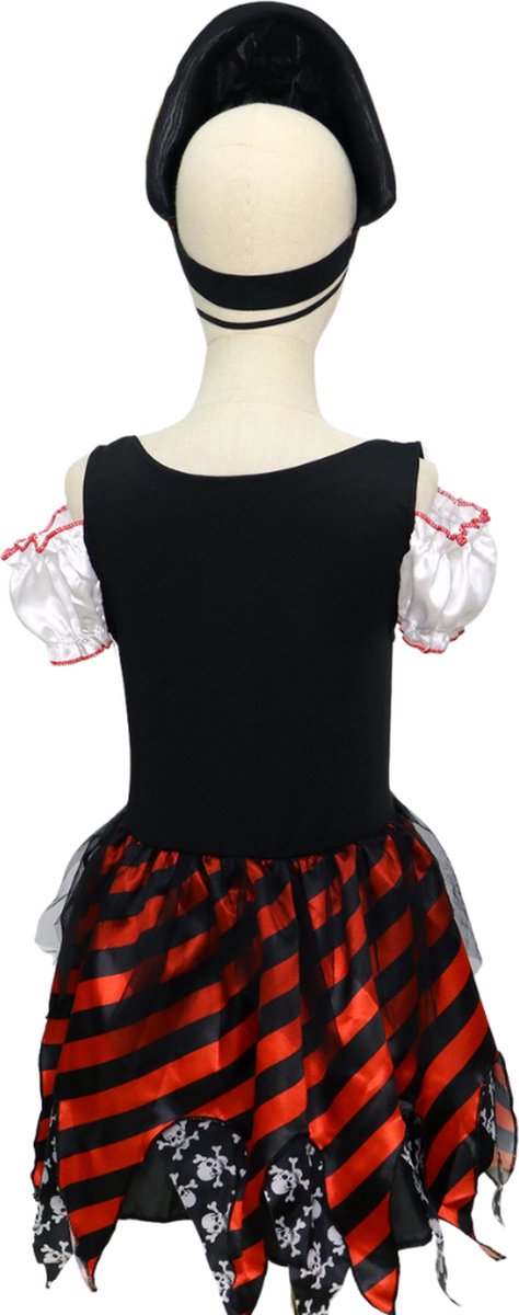 Joya Kids® Piraten Verkleedjurk met Accessoires Set | Meisje Piraat Verkleedset Halloween | Horror Films Kostuum | Verkleedjurkje Meisje | Halloween Jurkje met Accessoiresset | Verkleedkleding | — afbeelding 5