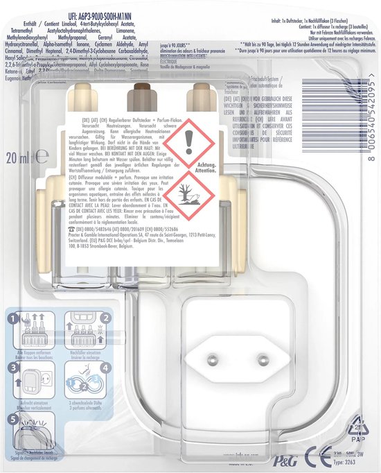 Febreze 3Volution Elektrische Geurverspreider Vanille - 1 x Starterkit ...