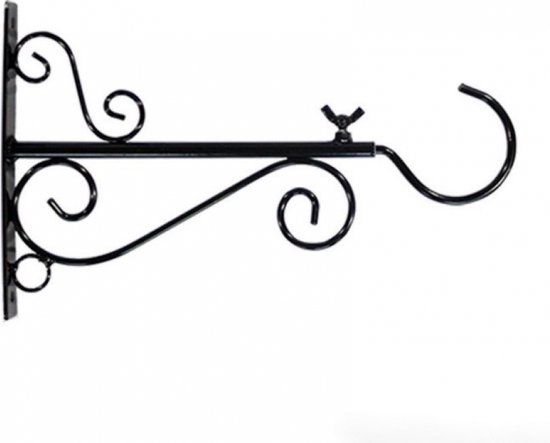 thumbnail: 2 Stuks Zware Metalen Ophangbeugels – Smeedijzeren Wandhaken Voor Planten, Lantaarns En Vogelvoeders