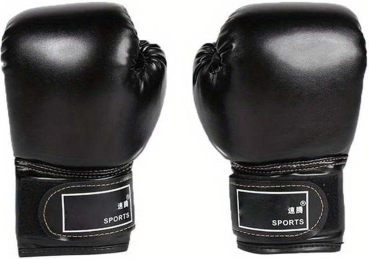 Bovista Vecht Handschoenen - Kickboks Handschoenen - Boxing Gloves Set - Bokshandschoenen - Heren - Dames - Zwart
