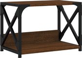 vidaXL - Printerstandaard - 44x26x31,5 - cm - bewerkt - hout - bruin - eikenkleur