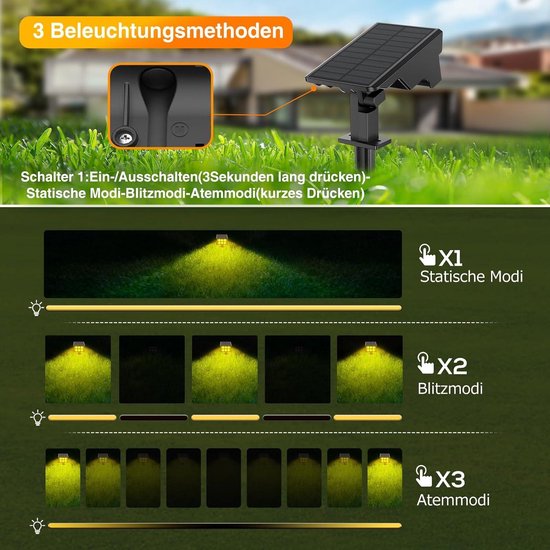 Solar prikspot Highlight | Warm wit | Voordeelset 3 stuks