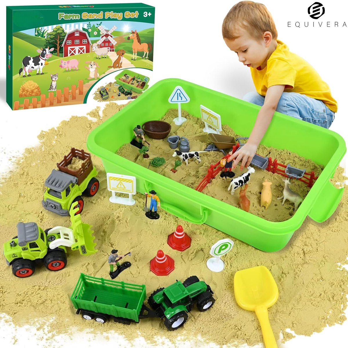 Equivera Zand - Zand voor Binnen - Zand Speelgoed - Cadeau voor Kinderen - Magisch Zand