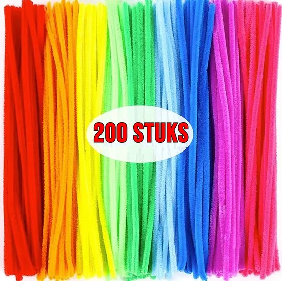 Le Allernieuwste.nl® 200 Pièces Chenille Wire Pipe Cleaners Multicolore - Chenille Wire Pipe Cleaners 30 cm - 20 couleurs - 200 Pièces