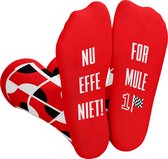 Silly Soles - Grappige Cadeaus FORMULE 1 Sokken - Cadeau voor Man Verjaardag - One Size Sokken met Tekst - Funny Huissokken Auto - Happy Socks - Geschenk Heren, Vrouwen, Vader, Papa, Jongen, Originele Cadeautjes, Max Verstappen, Red Bull Racing