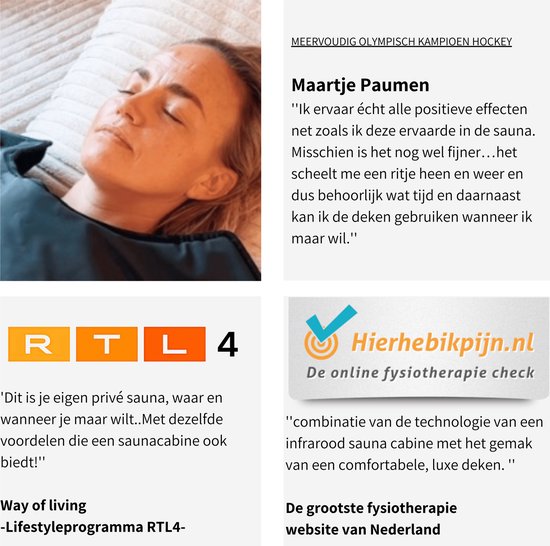 Flamengo® Infrarood Sauna Deken PRO + Wrap Inleghanddoek – High-End Warmtebeleving vergelijkbaar met premium infrarood sauna’s - Mobiele draagbare saunadeken incl. draagtas