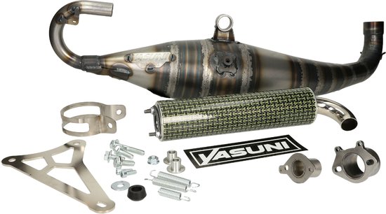 Uitlaat Yasuni C40 kevlar Minarelli Horizontaal