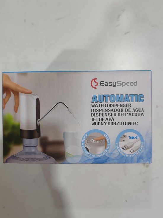 Elektrische pomp voor waterfles PNI WD200, opladen via USB-C