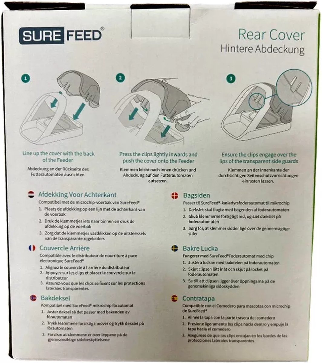 Sure Petcare Surefeed Achterkap voor Microchip Voerbak - afbeelding 2