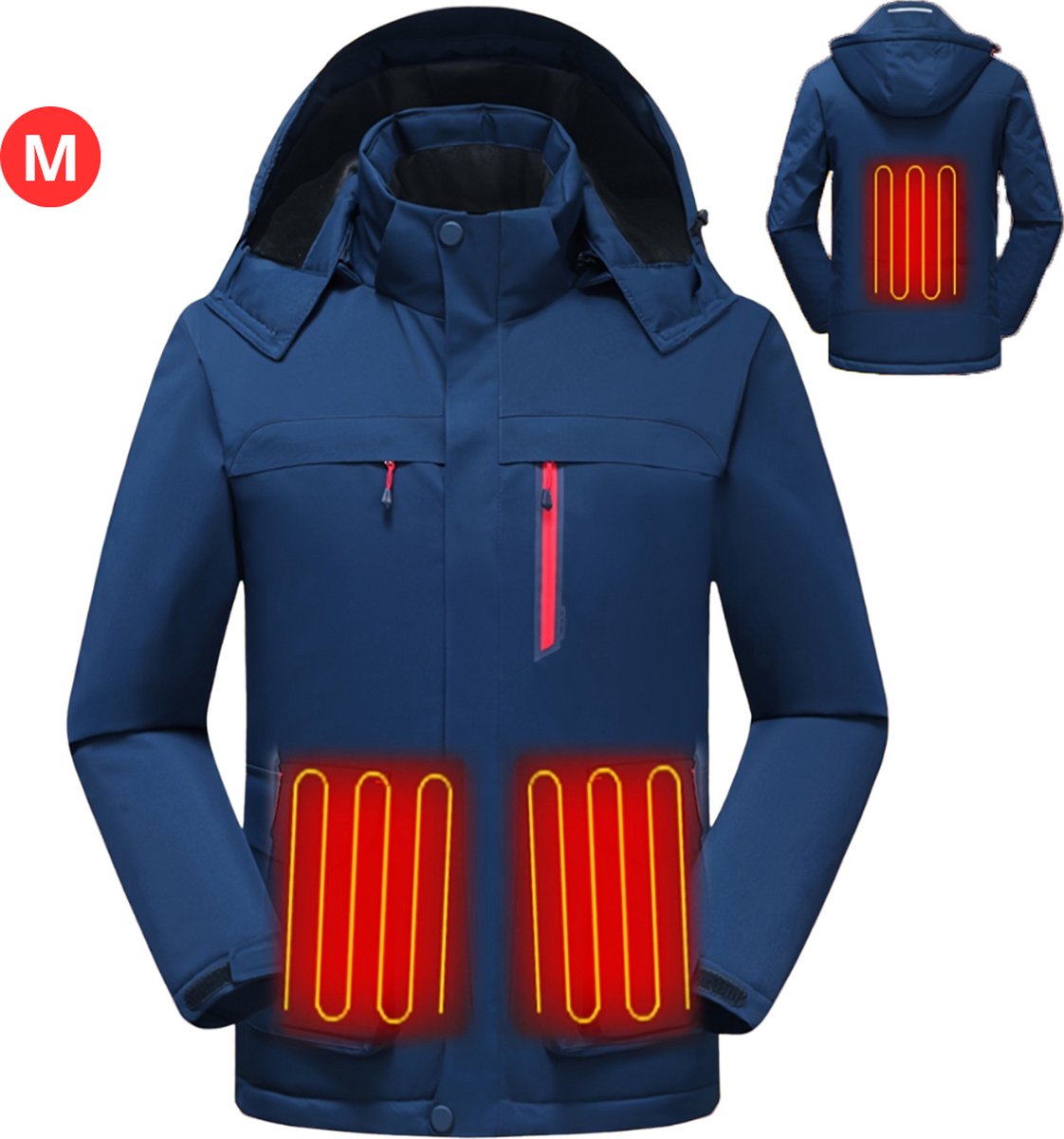 Bovista Elektrische Kleding Warm Heating Jacket Jas Met Verwarming Thermo Jas Verwarmde Jas Heren Blauw