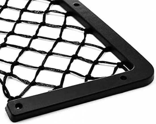 Plastic Zakken Houder Opknoping Mesh Vouwen Vuilniszakken Organizer Vuilniszakken Dispenser Transparante Kruidenierszak Containers (L-Zwart