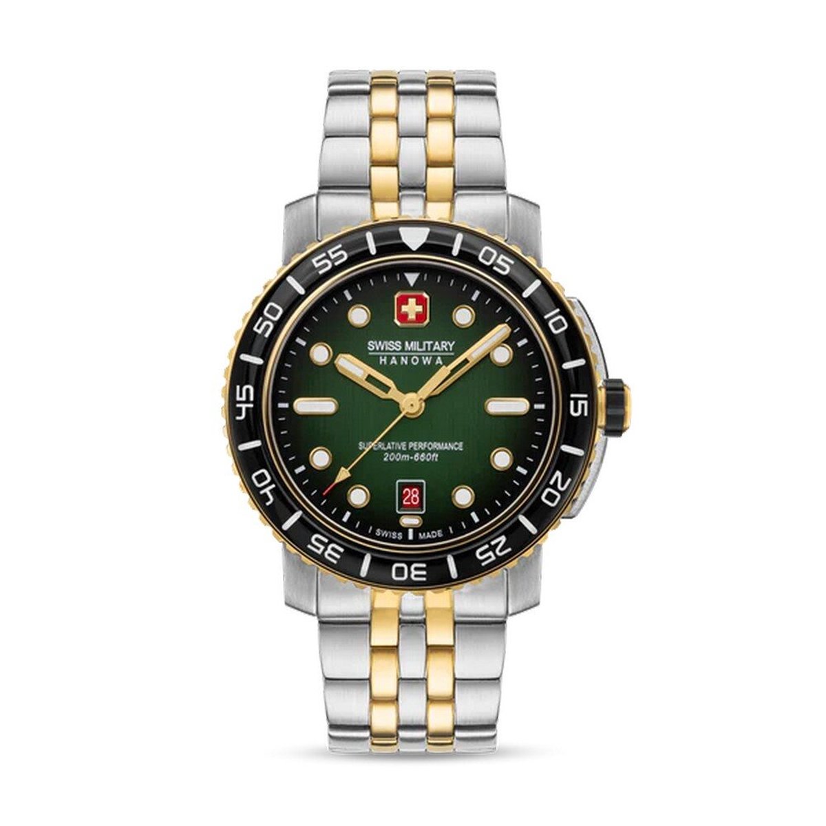 Swiss Military Hanowa - SMWGH0001761 - Polshorloge - Heren - Kwarts - Black Marlin