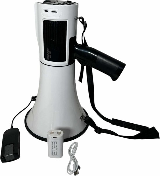 SHIDU Mini-stemversterker Draagbare oplaadbare Bluetooth-luidspreker met bedrade microfoon