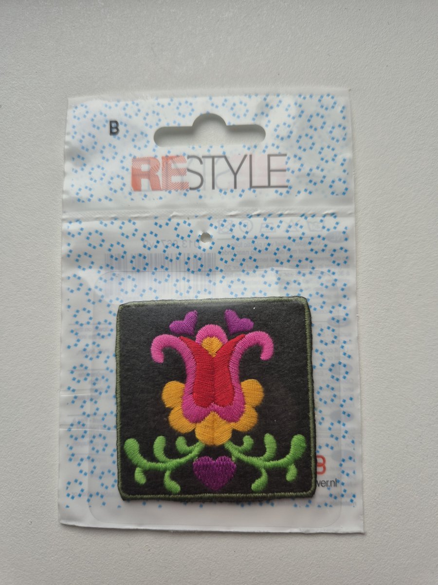Restyle strijkapplicatie 'bloem'
