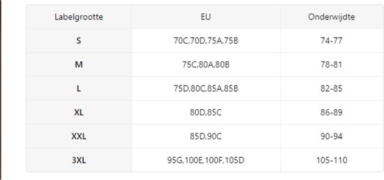 BH Nivard Sans Armatures - Sans Bracelets - Soutiens-gorge Push -up - Soutien-gorge Comfort - Mixte - Zwart - Taille XL