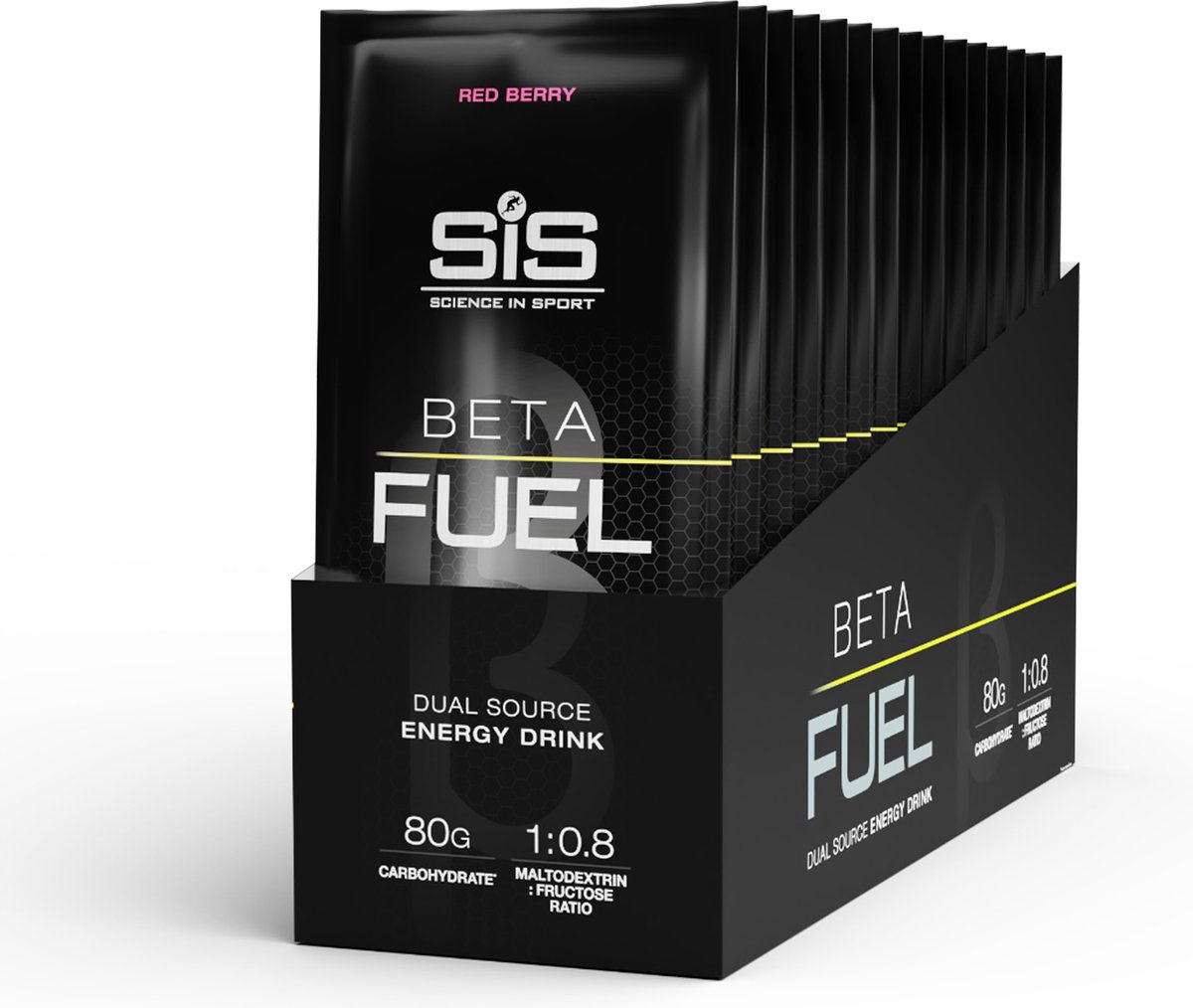 Goedkoopste Science In Sport - SIS Beta Fuel 80 Poeder - Dual Source Energy Drink - 1 0,8 Maltodextrine Fructose verhouding - Red Berry Smaak - 15 x 82 gram