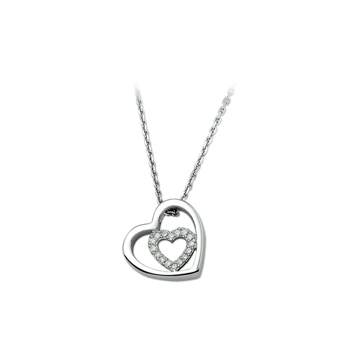 Collier hart zirkonia 1,3 mm 41 + 4 cm - PSN1313367