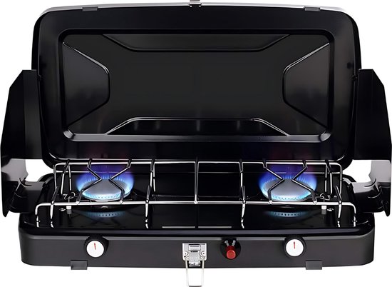 Lixa-da Campingkooktoestel, houtkachel, mini-houtcarburateur, opvouwbaar, draagbaar, alcoholkoker en hobokoker, fornuis voor outdoor-activiteiten, koken, wandelen, picknick, BBQ
