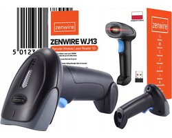 Zenwire Barcode Scanner WJ13 - Barcode Scanner - Professionele Handscanner voor 1D Barcodes - Draadloos - Compatibel met Windows Mac OS Android Linux en vele anderen