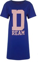 Temptation Dames Nachthemd - Big Shirt - Katoen - Blauw - Maat XXL