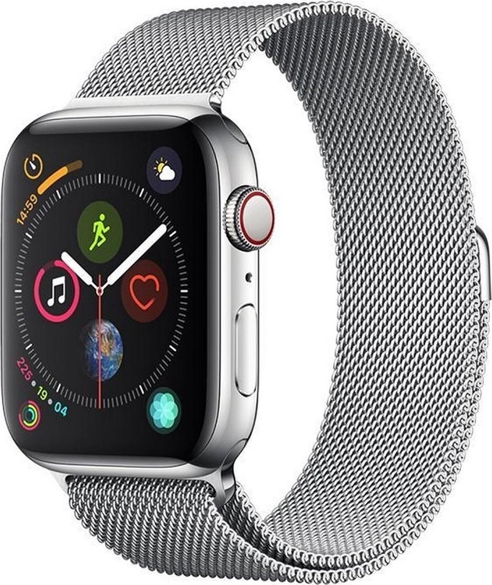 Devia Milanees bandje - bandje geschikt voor Apple Watch Series 1/2/3/4 (42&44mm) - Zilver