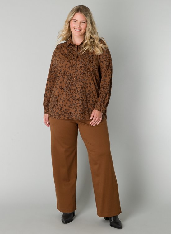 YESTA Vedita Essential Tops - Classic Brown/Black - maat X-0(44)