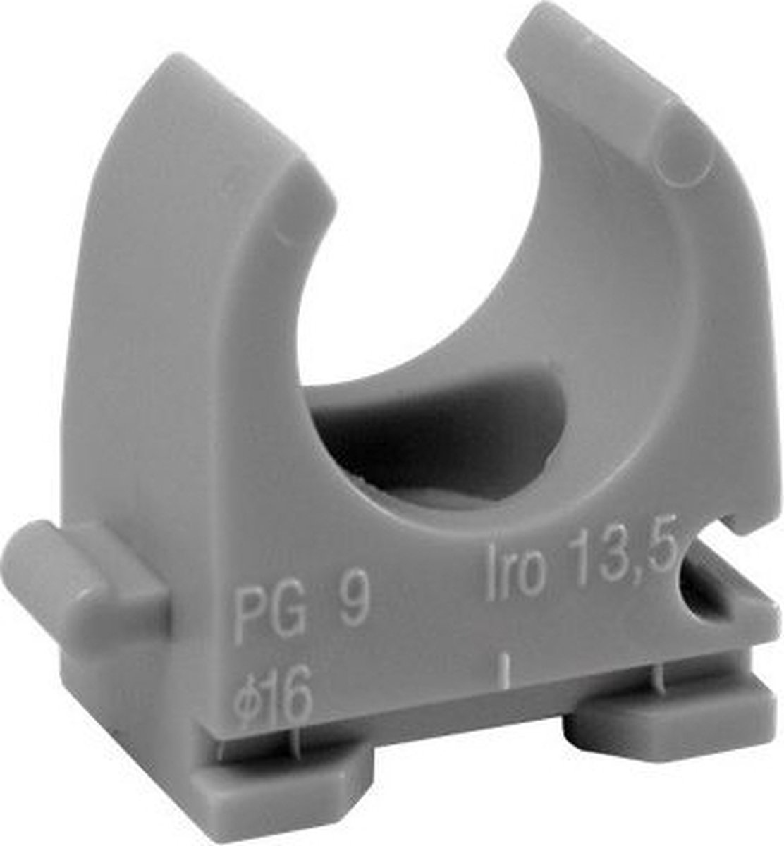 Sanders klemzadels 16mm donkergrijs, doos van 100 stuks
