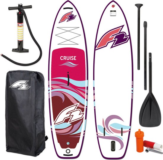 Planche SUP Gonflable F2 COMET 10'6'' 320x83cm Bleue - Pagaie Fibre Incluse