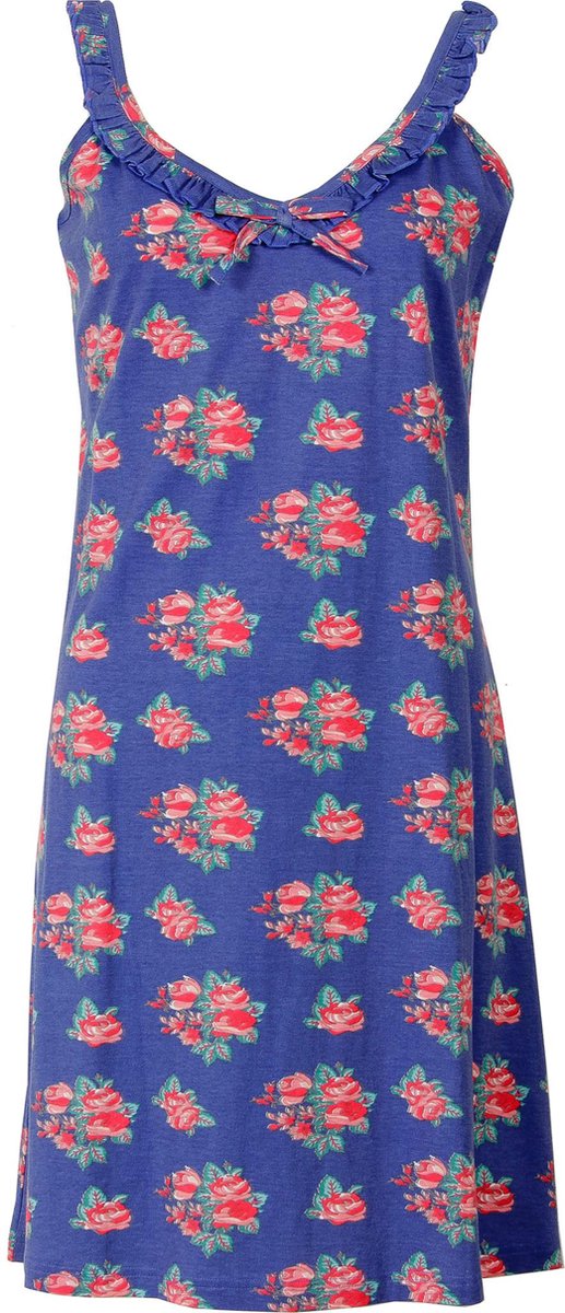 Irresistible Dames Nachthemd - Bloemendessin - Blauw