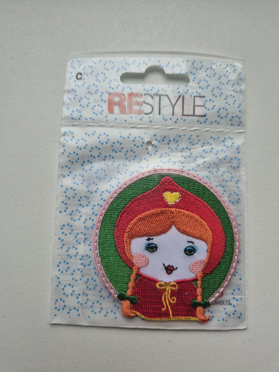 Restyle strijkapplicatie 'meisje'