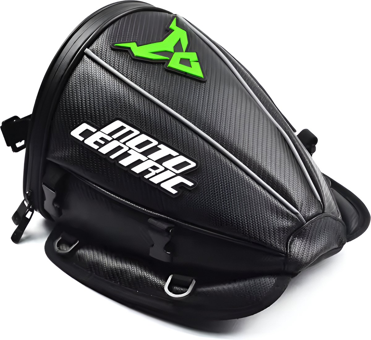 CarryQuest® - Motor Rugzak - Zadeltas Motor - Motorfiets Rugzak - Motorrugzak - Waterdicht - Lichtgewicht - Groen - 15L Inhoud - 30x28x21cm