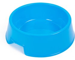 Vrolijke Voerbak / Eetkom / Hondenkom | Kattenvoerbak | Honden & Katten | Voor Huisdieren | Blauw - 21 CM