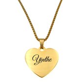Ketting - Hart - Met Naam - Yinthe - Goud