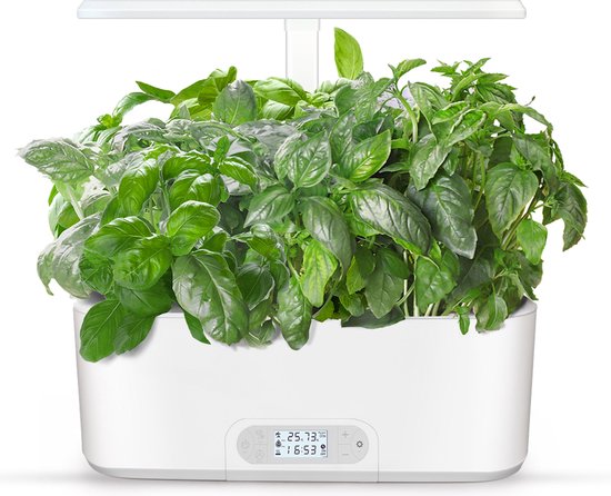 BestSystems - slimme binnentuin - smart indoor garden - Kweekbak - keuken kruidentuin - kitchen garden - moestuin voor binnen - hydrocultuur - keukentuin - met verstelbare en dimbare LED verlichting