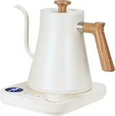 Bol.com House of Husk Gooseneck Waterkoker - Slow Coffee Kettle - Heet Water Ketel - Temperatuurregeling - Warmhoud Functie - 10... aanbieding