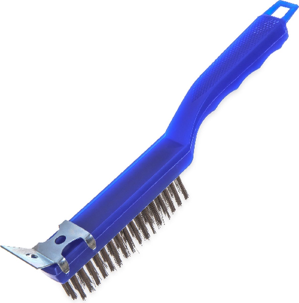 Carlisle - Staalborstel met Schraper - 29CM - Blauw- Set à 2