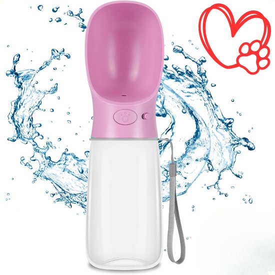 Running Duitse herder hond sport waterfles 18 oz, geïsoleerde roestvrijstalen lekvrije waterfles voor reizen, sportschool, kantoor