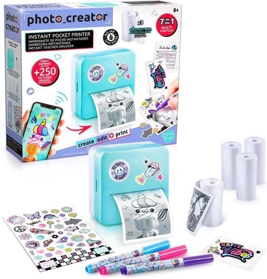 Canal Toys - Photo Creator Instant Pocket Printer - Thermisch en economisch printen - CLK 017