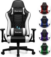 Bol.com Elekiatech Gaming Stoel - 90°-170° Rugleuning - Gamestoel - Racing Style - Gaming Chair- Max Draaggewicht 150 kg - Game ... aanbieding