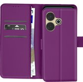 Avizar Étui portefeuille à rabat magnétique pour Xiaomi Redmi 13, violet